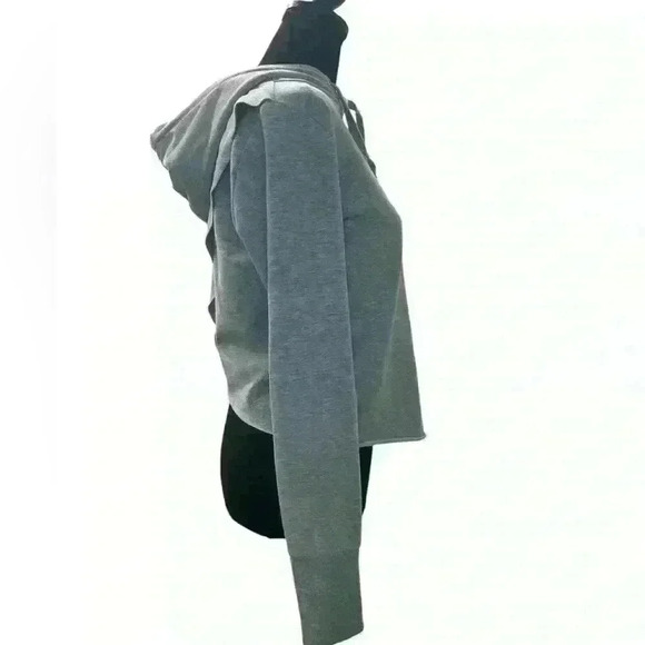 Gymshark Crossback Cropped Hoodie | Gray | Size XSmall - Picture 4 of 6